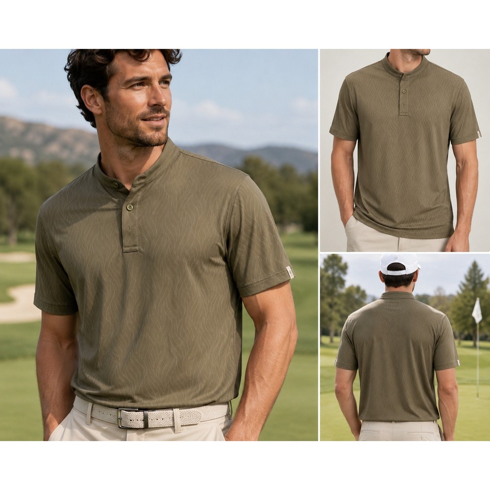 NWT Mantra Men's Catalyst Polo Kelp Golf Performance Athletic Shirt XXL
